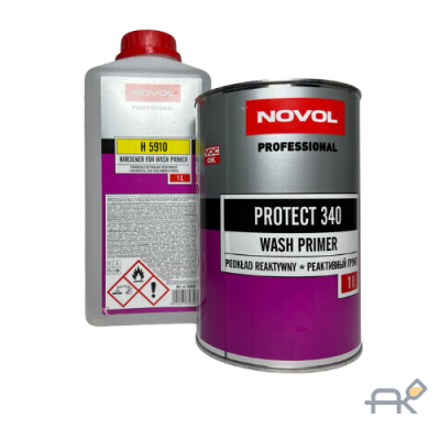 Грунт NOVOL PROTECT 340 Реактивный грунт WASHPRIMER 1+1 1л (без отвердителя)